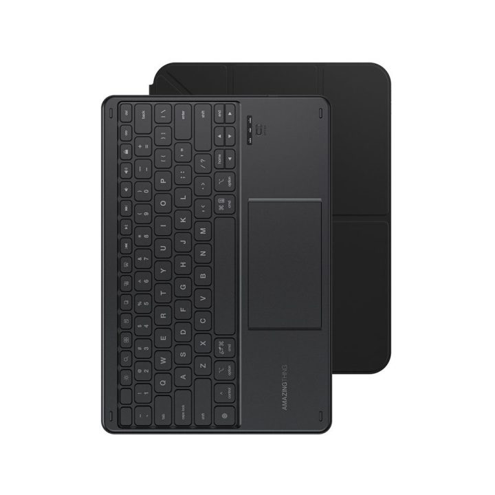 Dėklas su klaviatūra iPad 11 2025 Keylite Combo juodas AmazingThing
