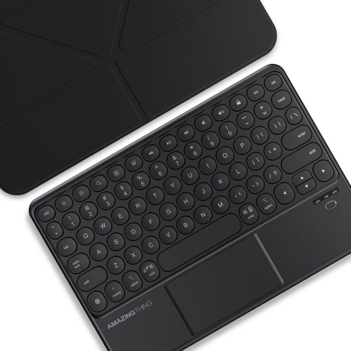 Dėklas su klaviatūra iPad 11 2025 Keylite Combo juodas AmazingThing
