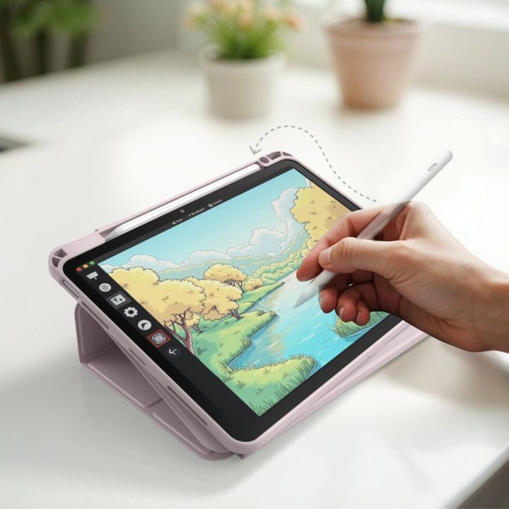 Dėklas iPad Air M3 11 colių Titan Pro Mag rožinis AmazingThing