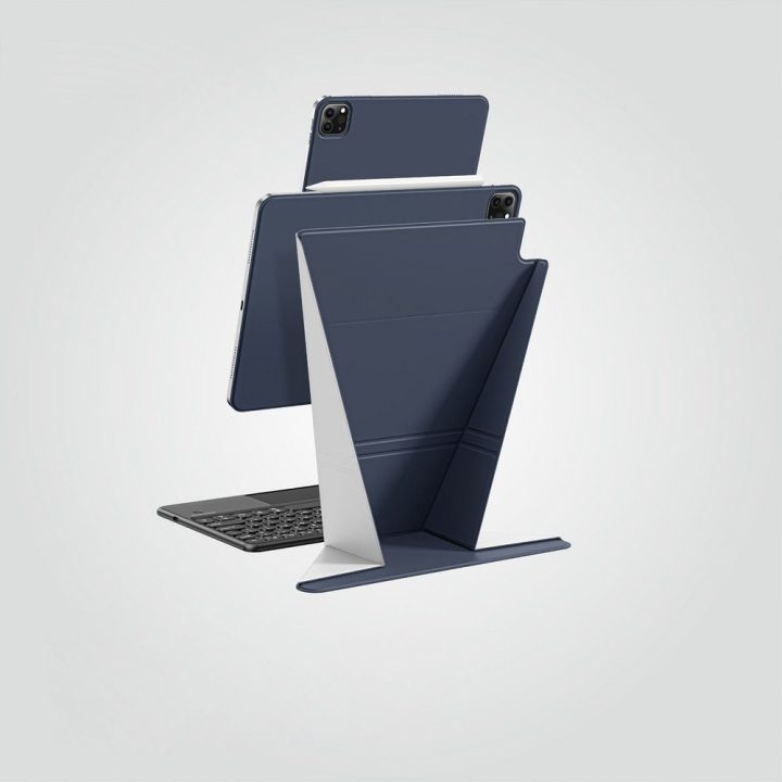 Dėklas planšetei iPad Air M3 13 su stovu mėlynas AmazingThing