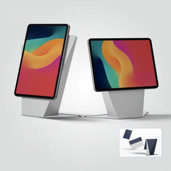 Dėklas planšetei iPad Air M3 13 su stovu mėlynas AmazingThing