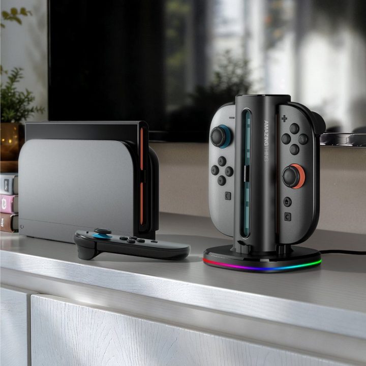 Įkrovimo stotelė Nintendo Switch valdikliams (2 vnt.) AmazingThing