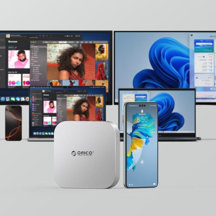 Doko stotelė su M.2 SSD lizdu Orico MiniLink 9-in-1 sidabrinė