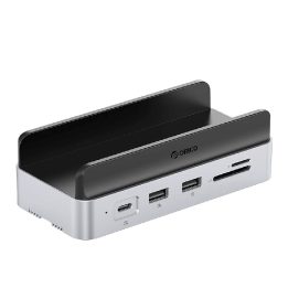 Diskų stotelė su SSD lizdu Orico MiniDock 10-in-1, sidabrinė