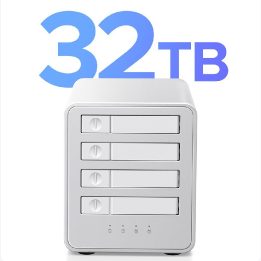 Išorinis 4 vietų 2.5 HDD/SSD diskų array įrenginys Orico
