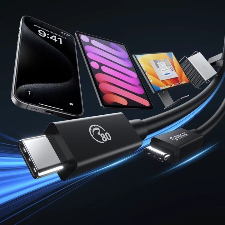 USB-C laidas 240 W 80 Gbps 1.5 m Thunderbolt 5 Orico