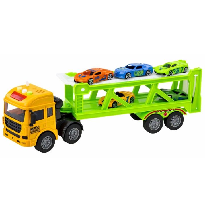 Žaislinis automobilių transporteris su šviesomis ir garsais Lora Cars