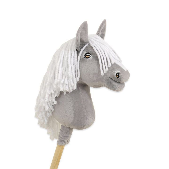 Hobby Horse pilkas arkliukas ant lazdos Premium A4