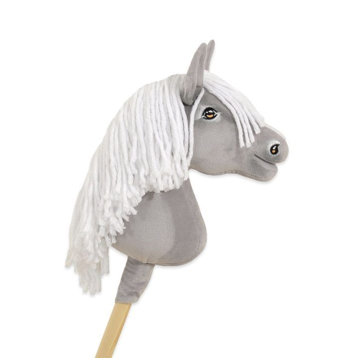 Hobby Horse pilkas arkliukas ant lazdos Premium A4