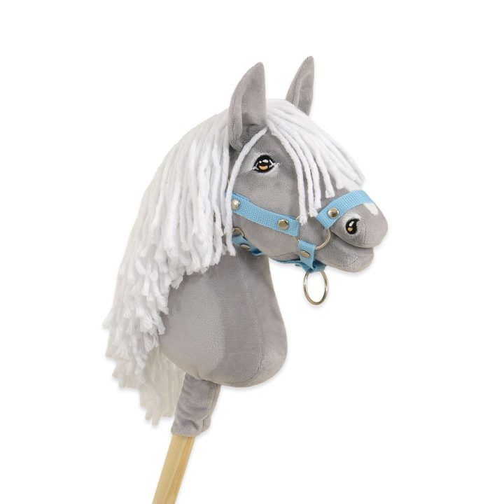 Hobby Horse pilkas arkliukas ant lazdos Premium A4