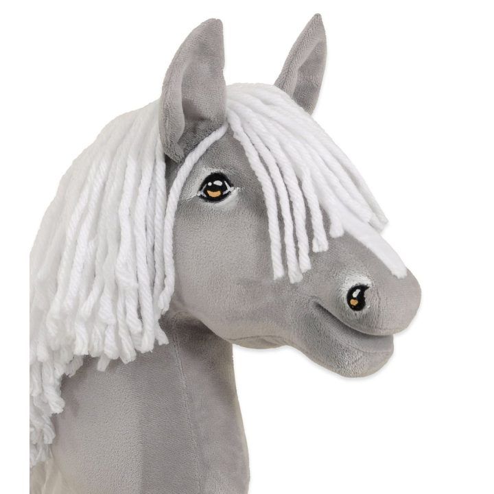 Hobby Horse pilkas arkliukas ant lazdos Premium A4