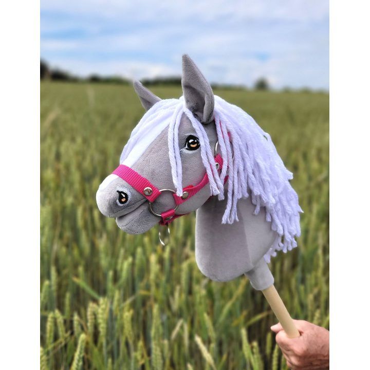 Hobby Horse pilkas arkliukas ant lazdos Premium A4