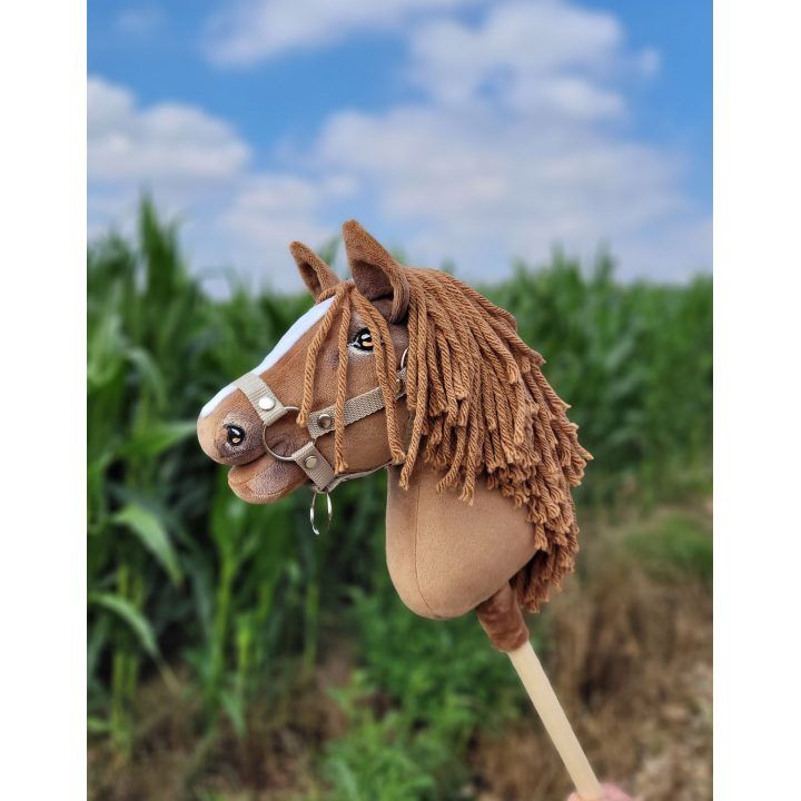 Hobby Horse lazdelinis arkliukas Premium šviesiai kaštoninis A4