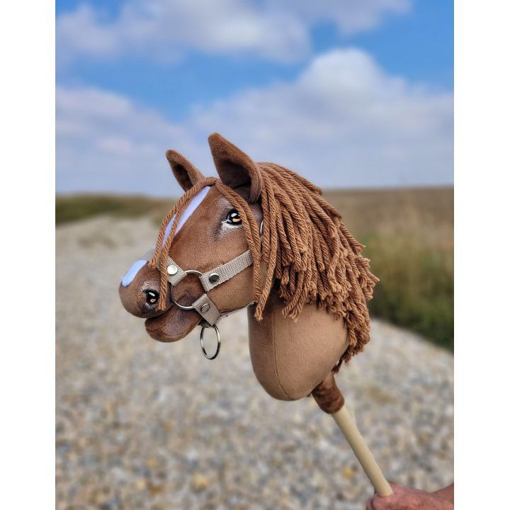 Hobby Horse lazdelinis arkliukas Premium šviesiai kaštoninis A4