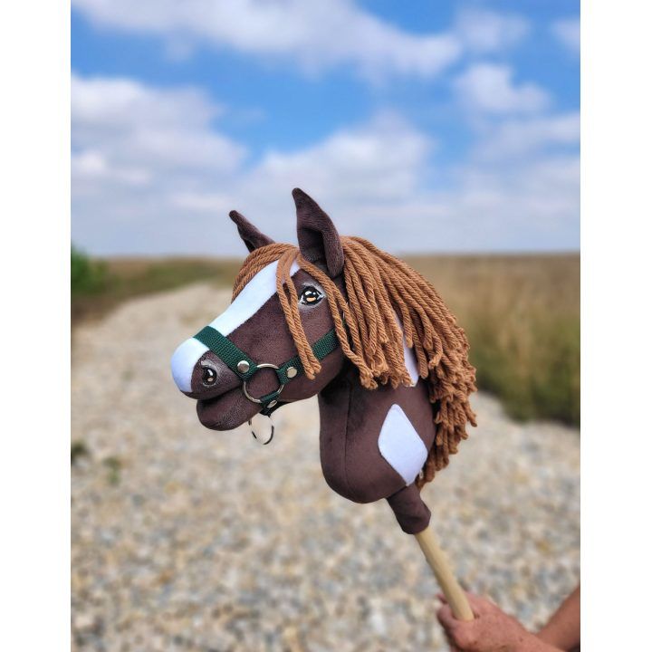 Hobby Horse lazdelinis arkliukas Super Premium western tamsaus bėro atspalvio A4