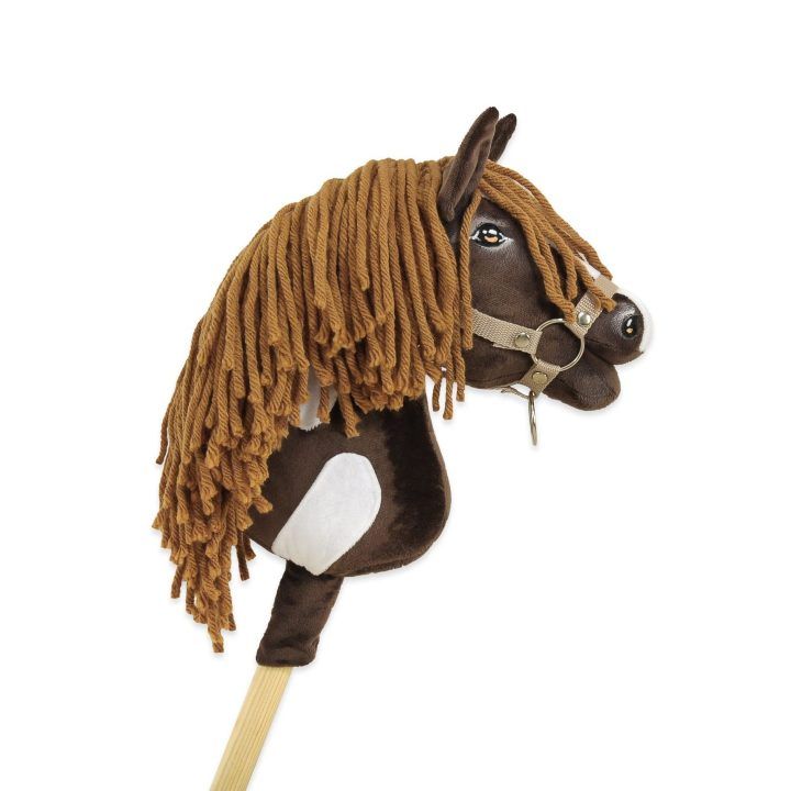 Hobby Horse lazdelinis arkliukas Super Premium western tamsaus bėro atspalvio A4