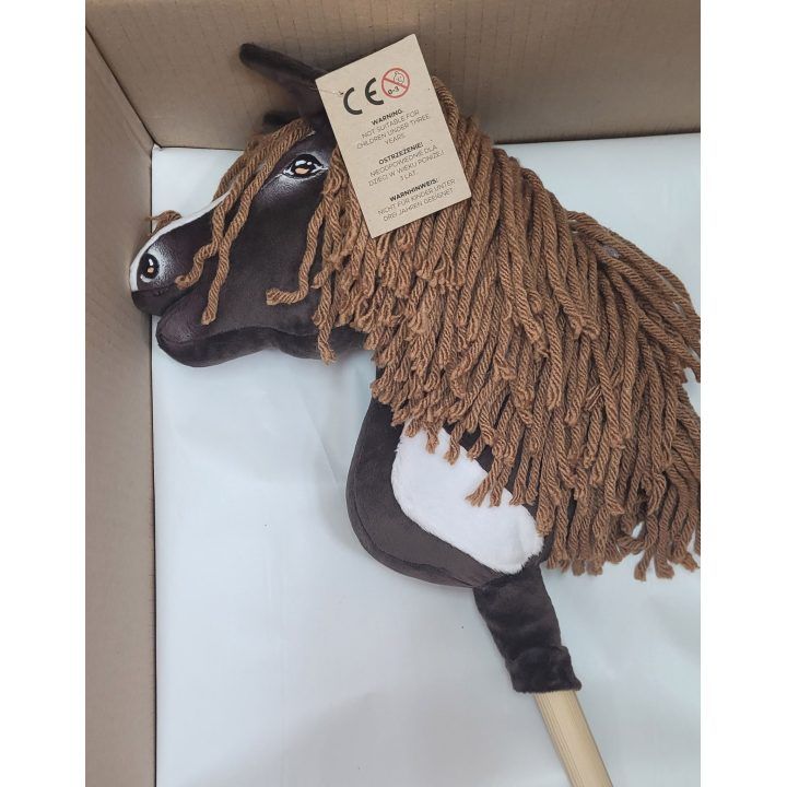 Hobby Horse lazdelinis arkliukas Super Premium western tamsaus bėro atspalvio A4