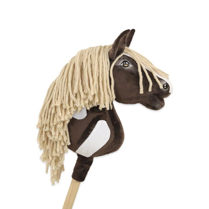 Hobby Horse lazdelinis arkliukas Super Premium western IV tamsiai rudas A4