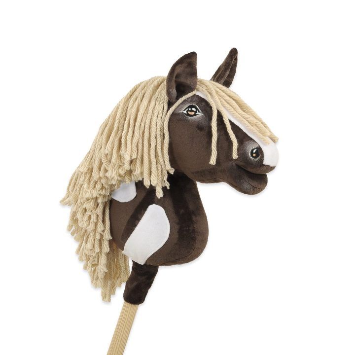 Hobby Horse lazdelinis arkliukas Super Premium western IV tamsiai rudas A4
