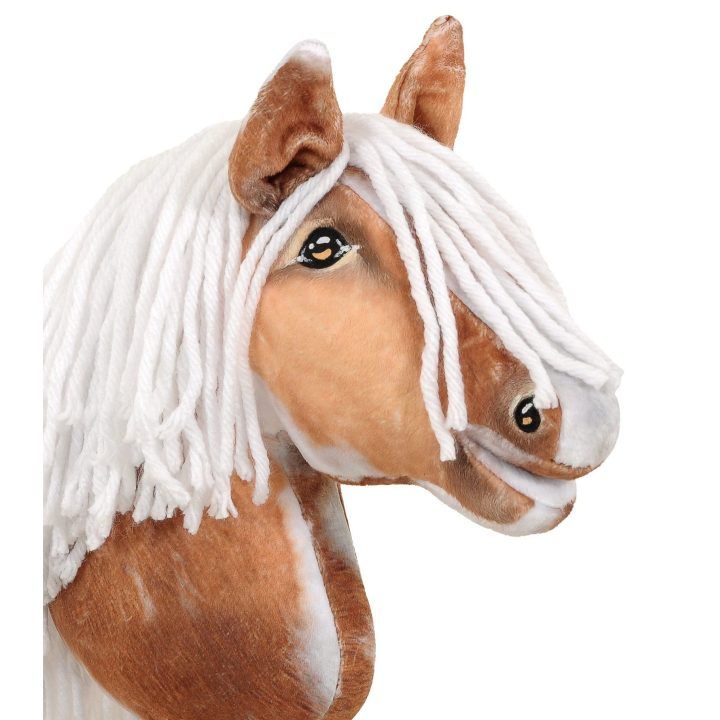 Hobby Horse lazdelinis arkliukas tobiano bay su balta karčiene Super Hobby Horse Premium