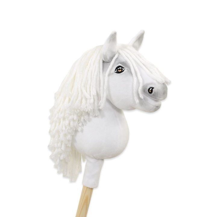 Hobby Horse lazdelinis arkliukas Super Premium baltas A5