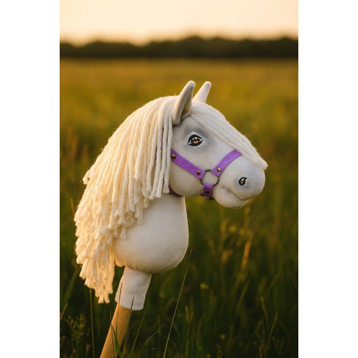 Hobby Horse lazdelinis arkliukas Super Premium baltas A5