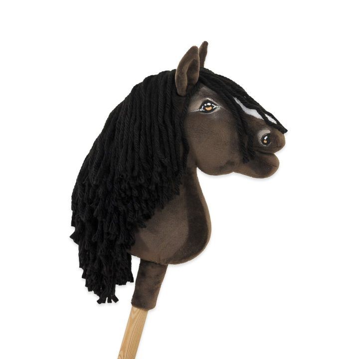 Hobby Horse lazdelinis arkliukas Premium tamsaus bėro atspalvio A5