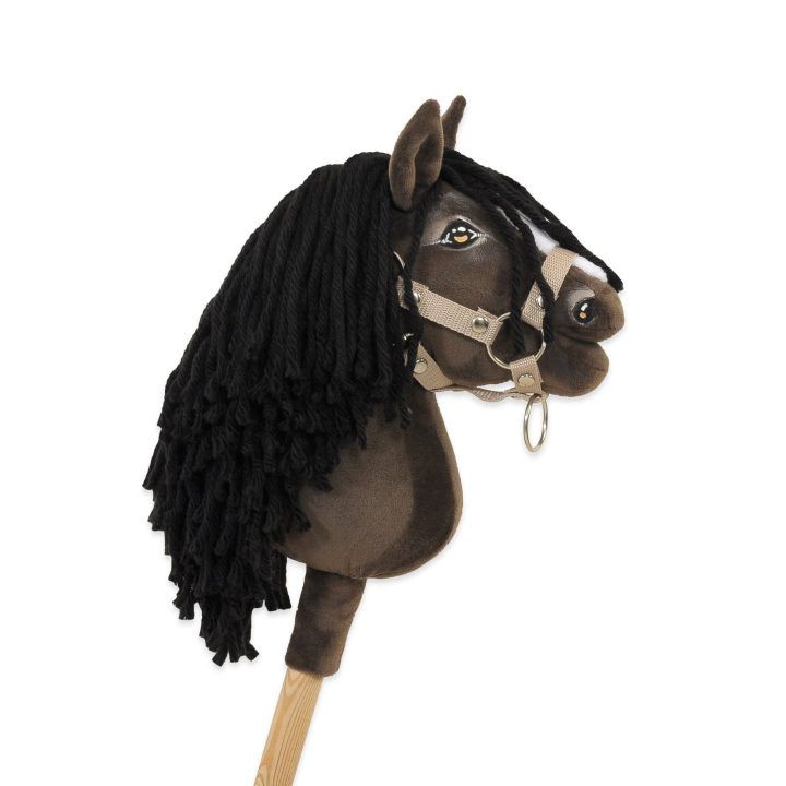 Hobby Horse lazdelinis arkliukas Premium tamsaus bėro atspalvio A5