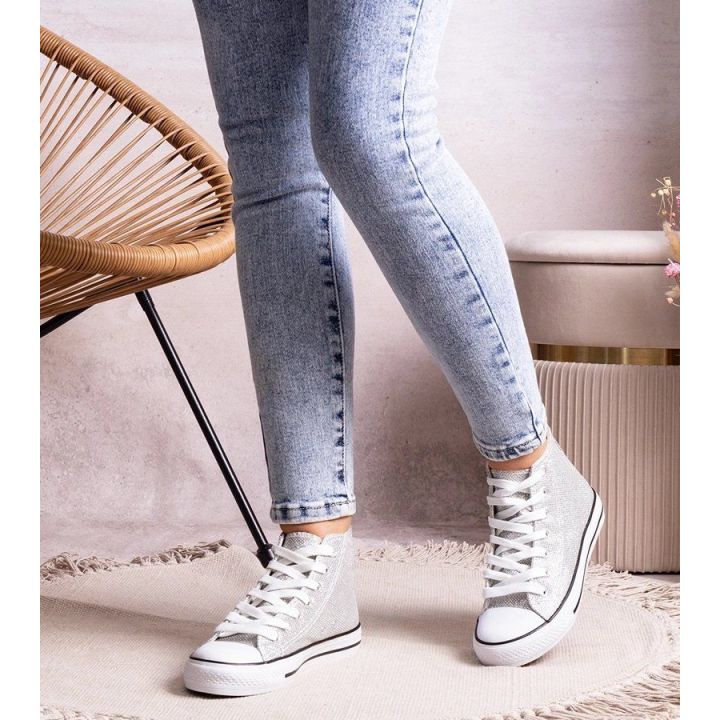 sportiniai bateliai sidabro spalvos