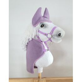 Hobby Horse komplektas A4 ir A5 flisinis apklotas su ausinukais lila