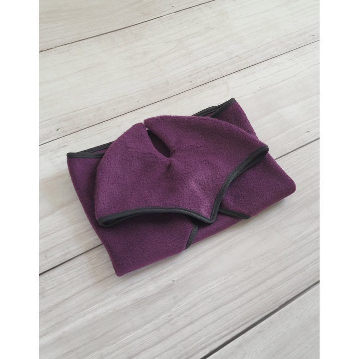 Slyvinė flisinė gūnia su ausinėmis Hobby Horse A4–A5