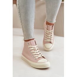 Moteriški šilti kedai iš ekologiškos odos Pink Big Star OO274933