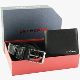 Vyriškas dovanų rinkinys su diržu ir pinigine Pierre Cardin