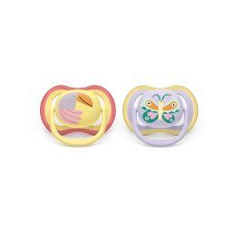 Kūdikių čiulptukai Ultra Air 0–6 mėn. (2 vnt.) Philips Avent