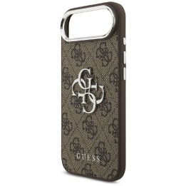 Dėklas telefonui iPhone 17 Air rudas ir sidabrinis Guess