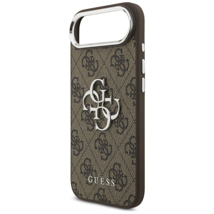 Dėklas telefonui iPhone 17 Air rudas ir sidabrinis Guess