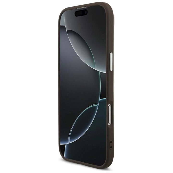 Dėklas telefonui iPhone 17 Air rudas ir sidabrinis Guess