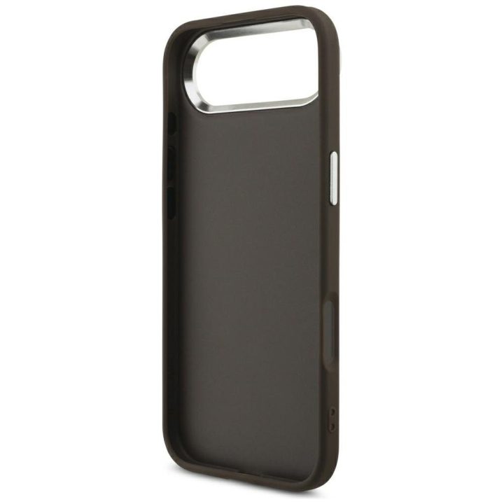 Dėklas telefonui iPhone 17 Air rudas ir sidabrinis Guess