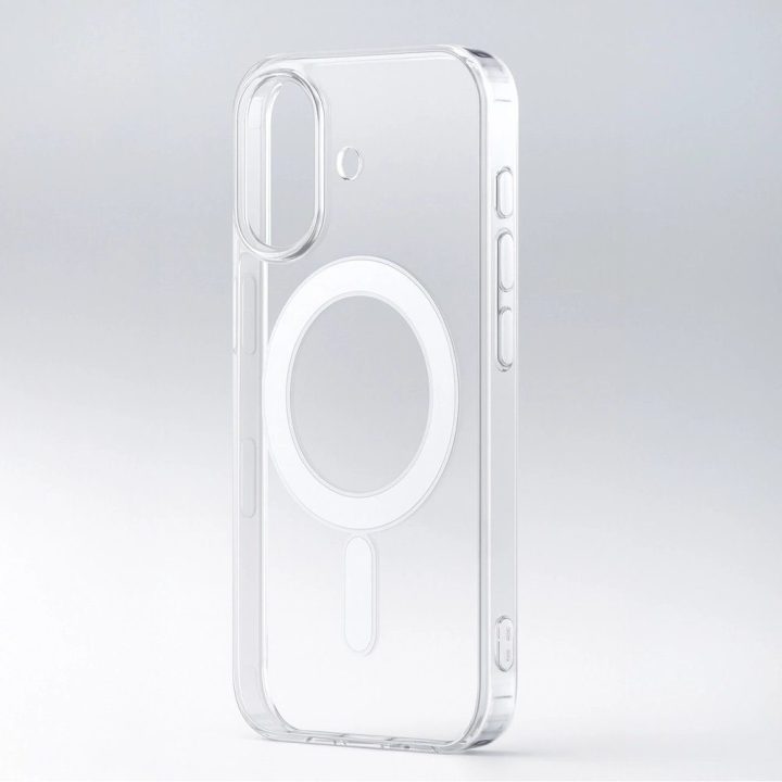 Dėklas telefonui Samsung Galaxy A57 su MagSafe suderinamumu, skaidrus