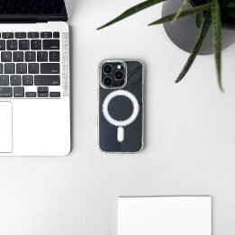 Dėklas telefonui Samsung Galaxy S26 Edge su MagSafe suderinamumu skaidrus