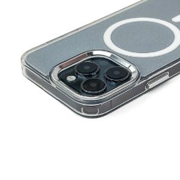 Dėklas telefonui Samsung Galaxy S26 su blizgučiais, suderinamas su MagSafe, baltas