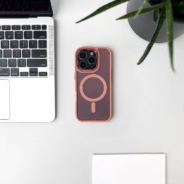 Dėklas telefonui Samsung Galaxy S26 Ultra su MagSafe, rožinis