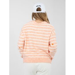 Moteriškas oversize megztinis oranžinės spalvos