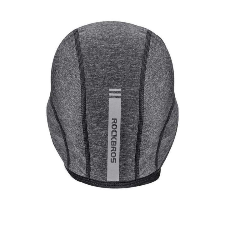 Žieminė dviratininko kepurė po šalmu softshell pilka Rockbros