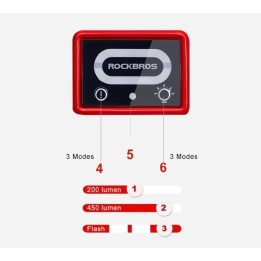 Dviračio šalmas su lempute MTB juodas 57–62 cm Rockbros