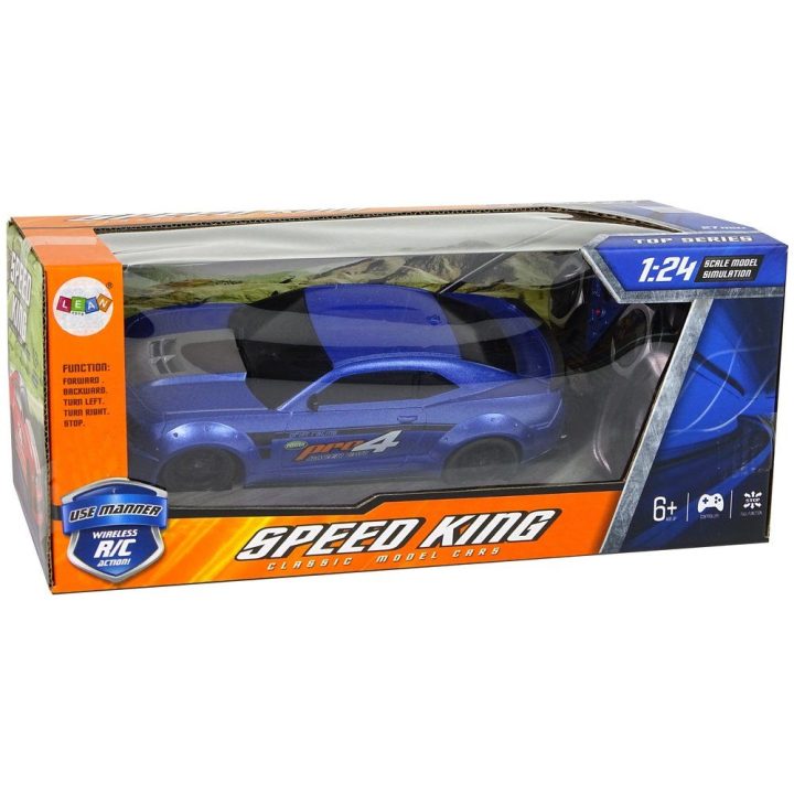 Radijo bangomis valdoma sportinė mašina 1:24 mėlyna R/C Models