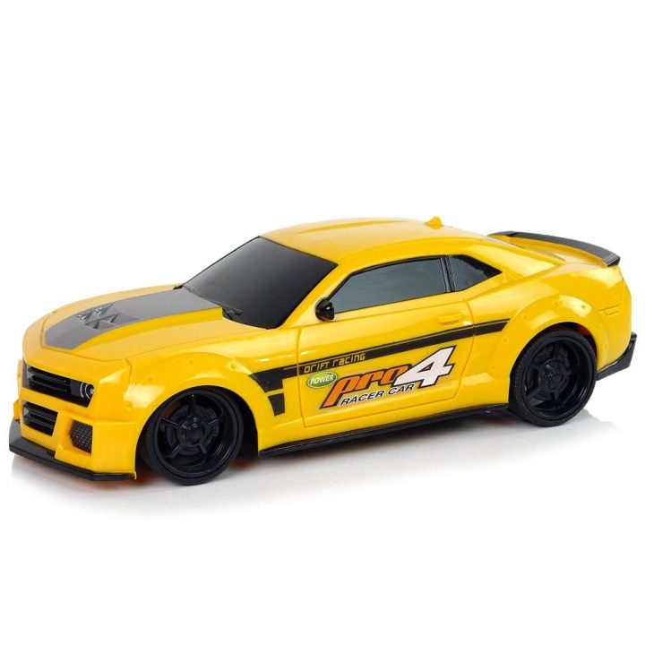 Nuotoliniu būdu valdomas sportinis automobilis 1:24 geltonas R/C Models