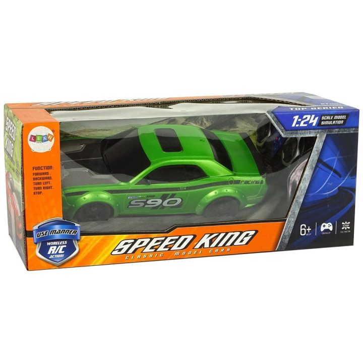 Radijo bangomis valdoma sportinė mašina 1:24 žalia Racing Green