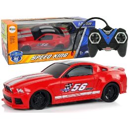 R/C sportinis automobilis 1:24 lenktyninis raudonas su tamsintais langais