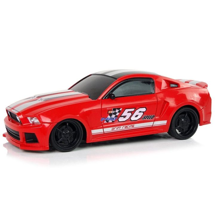R/C sportinis automobilis 1:24 lenktyninis raudonas su tamsintais langais